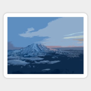 The Mountain is Out Sticker